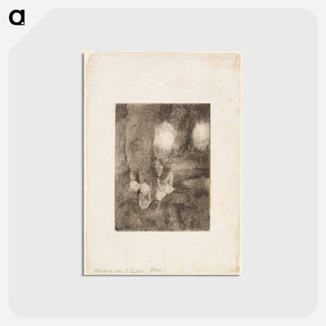 アートポストカード-Dancers in the Wings - エドガー ドガ Postcard.