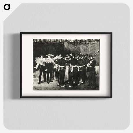 アートポスター-The Execution of Maximilian - エドゥアール マネ Poster.