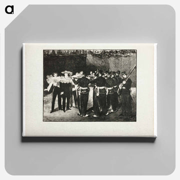 The Execution of Maximilian - エドゥアール マネ Canvas.