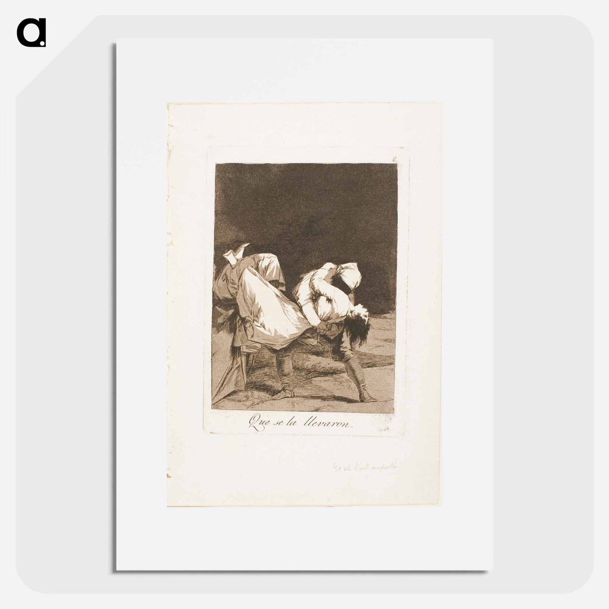 They Carried Her Off! - Francisco de Goya Poster.