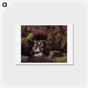 アートポストカード-The Source of the Lison - ギュスターヴ クールベ Postcard.