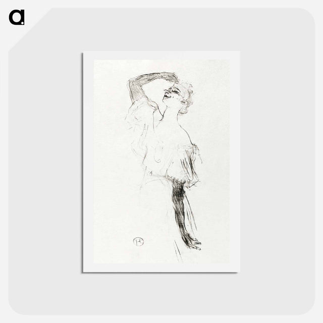 アートポストカード-Yvette Guilbert - アンリ ド トゥールーズ ロートレック Postcard.