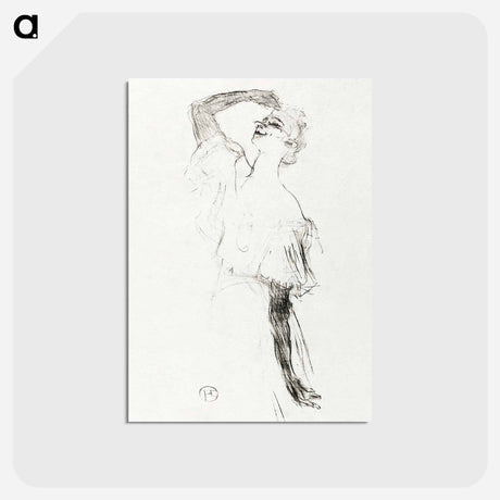 アートポストカード-Yvette Guilbert - アンリ ド トゥールーズ ロートレック Postcard.