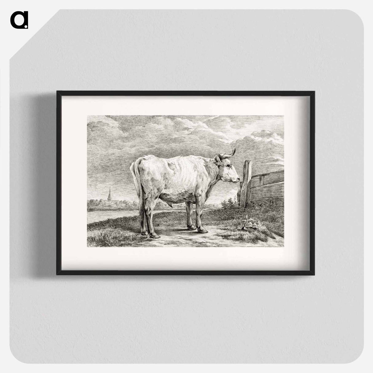 Standing bull - Jean Bernard Poster.
