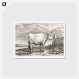 アートポストカード-Standing bull - ジャン ベルナール Postcard.