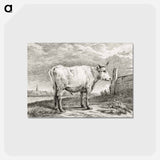 アートポストカード-Standing bull - ジャン ベルナール Postcard.