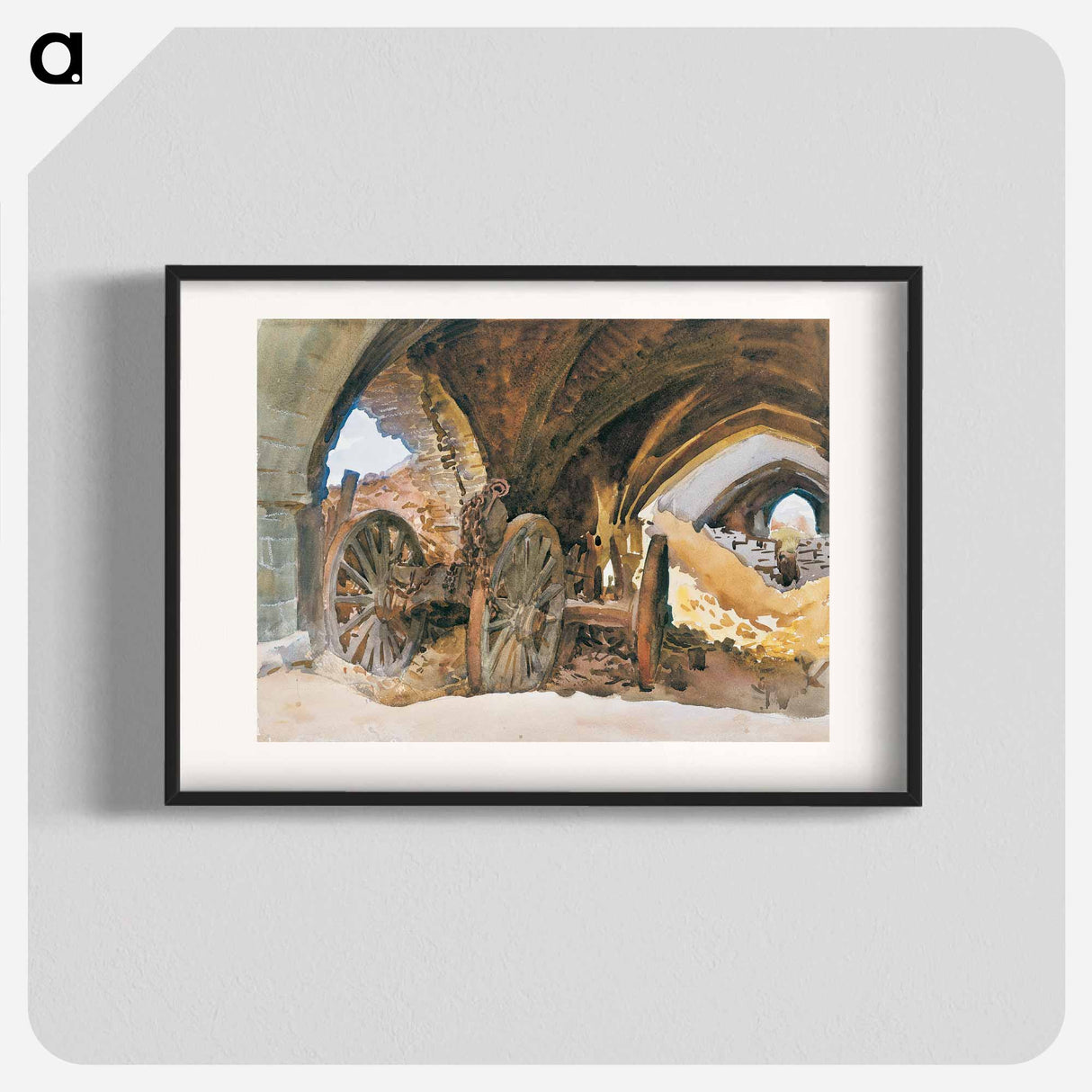 Wheels in Vault - John Singer Sargent Poster.