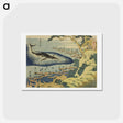 アートポストカード-Hokusai's Whaling off the Coast of the Goto Islands - 葛飾 北斎 Postcard.