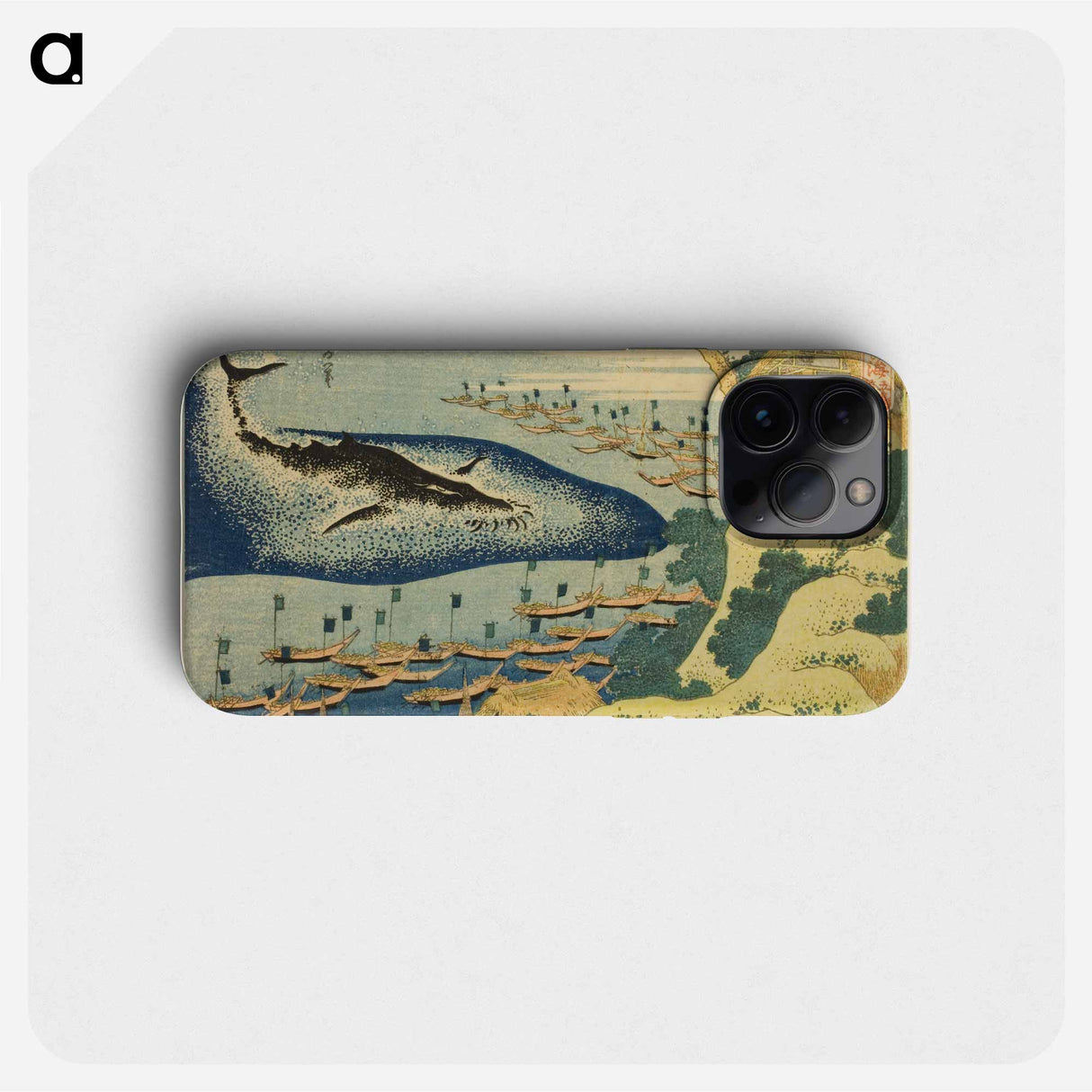 Hokusai's Whaling off the Coast of the Goto Islands - Katsushika Hokusai Phone Case.