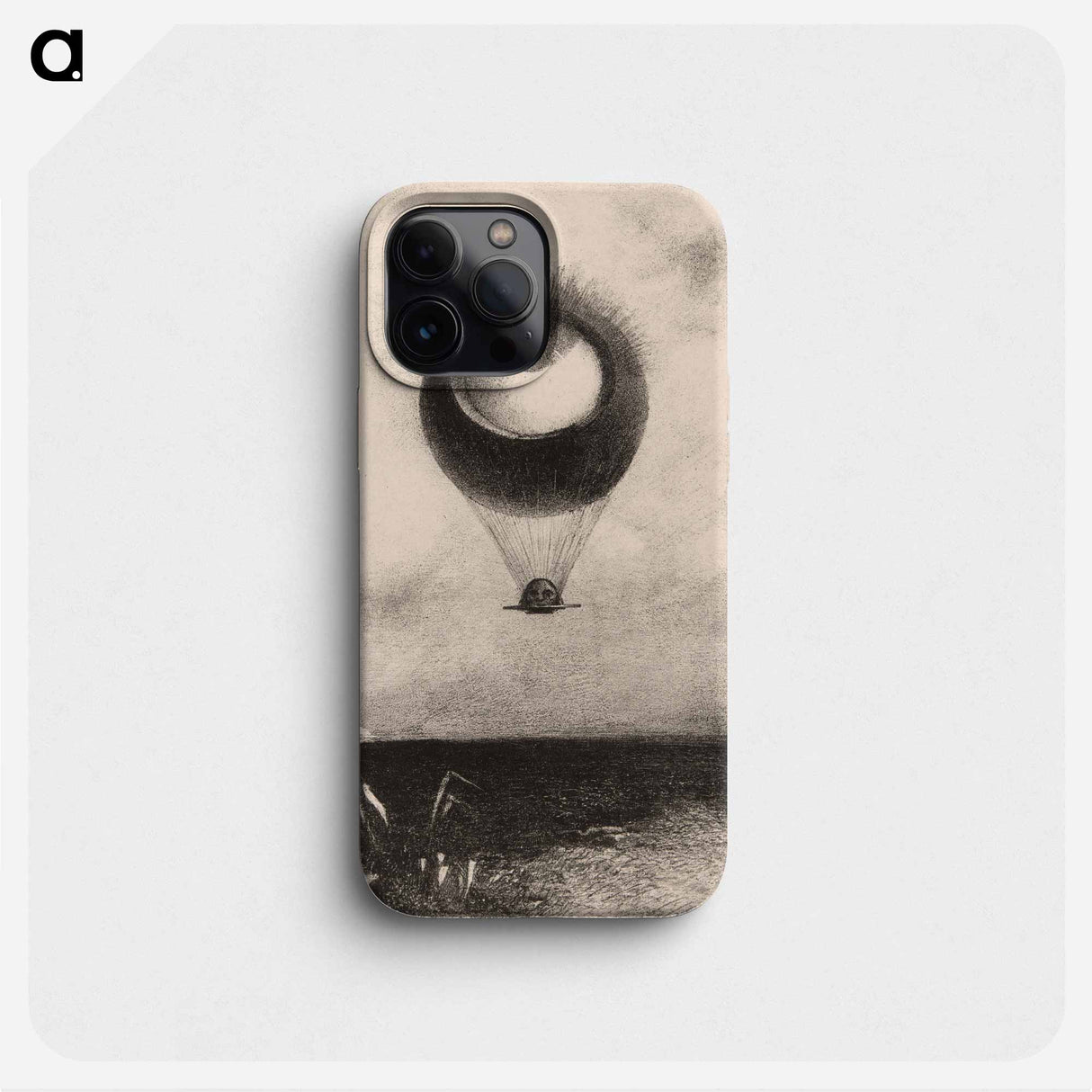 The Eye, Like a Strange Balloon Moves Towards Infinity - オディロン ルドン Phone Case.