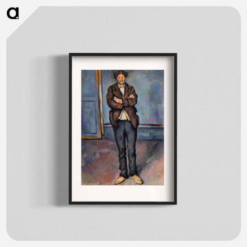 Peasant Standing with Arms Crossed - Paul Cezanne Poster.