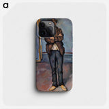 Peasant Standing with Arms Crossed - Paul Cezanne Phone Case.