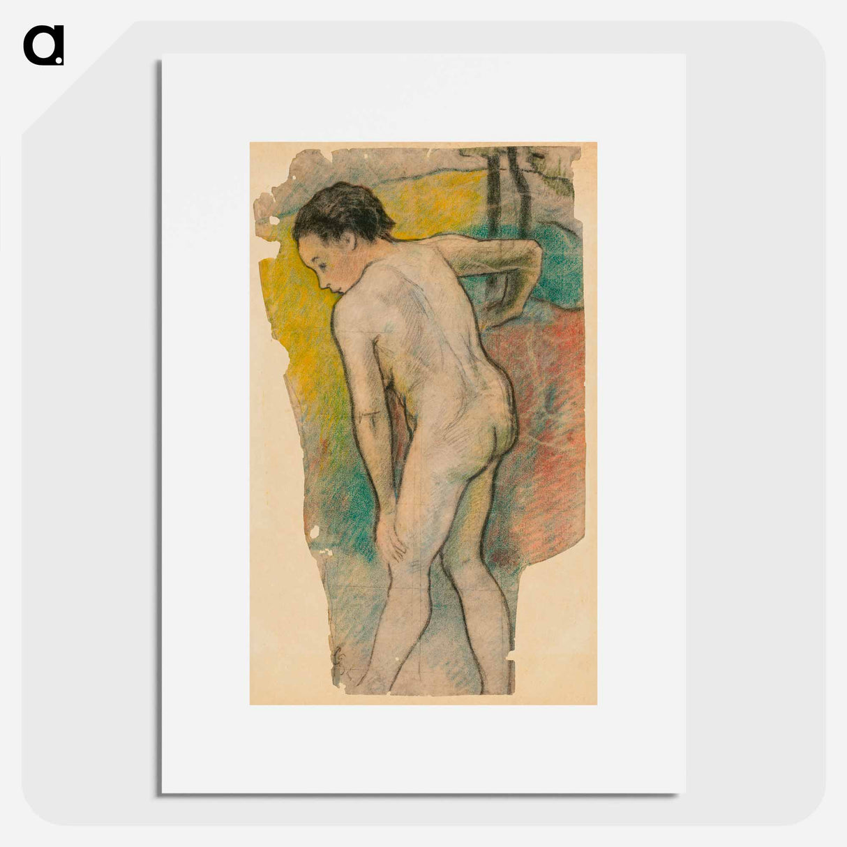 Breton Bather - Paul Gauguin Poster.