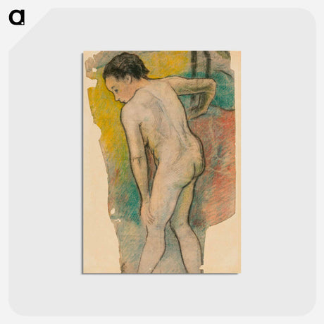 アートポストカード-Breton Bather - ポール ゴーギャン Postcard.