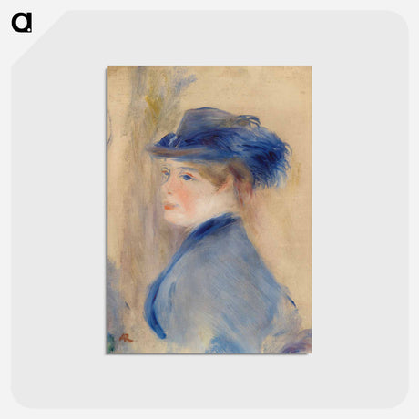 アートポストカード-Bust of a Woman - ピエール オーギュスト ルノワール Postcard.