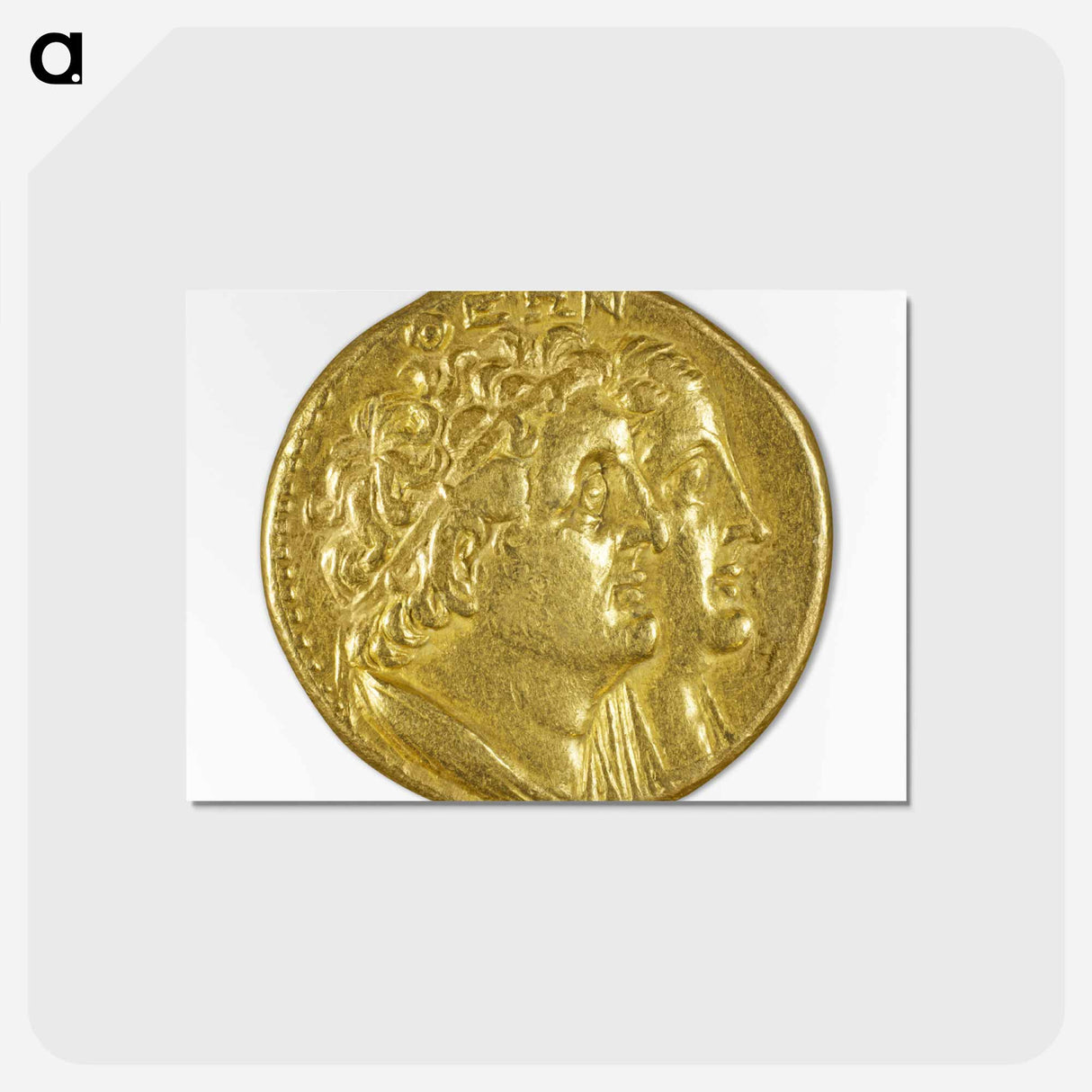 アートポストカード-Oktodrachm with Ptolemy I and Berenike I
 - セントルイス美術館 Postcard.