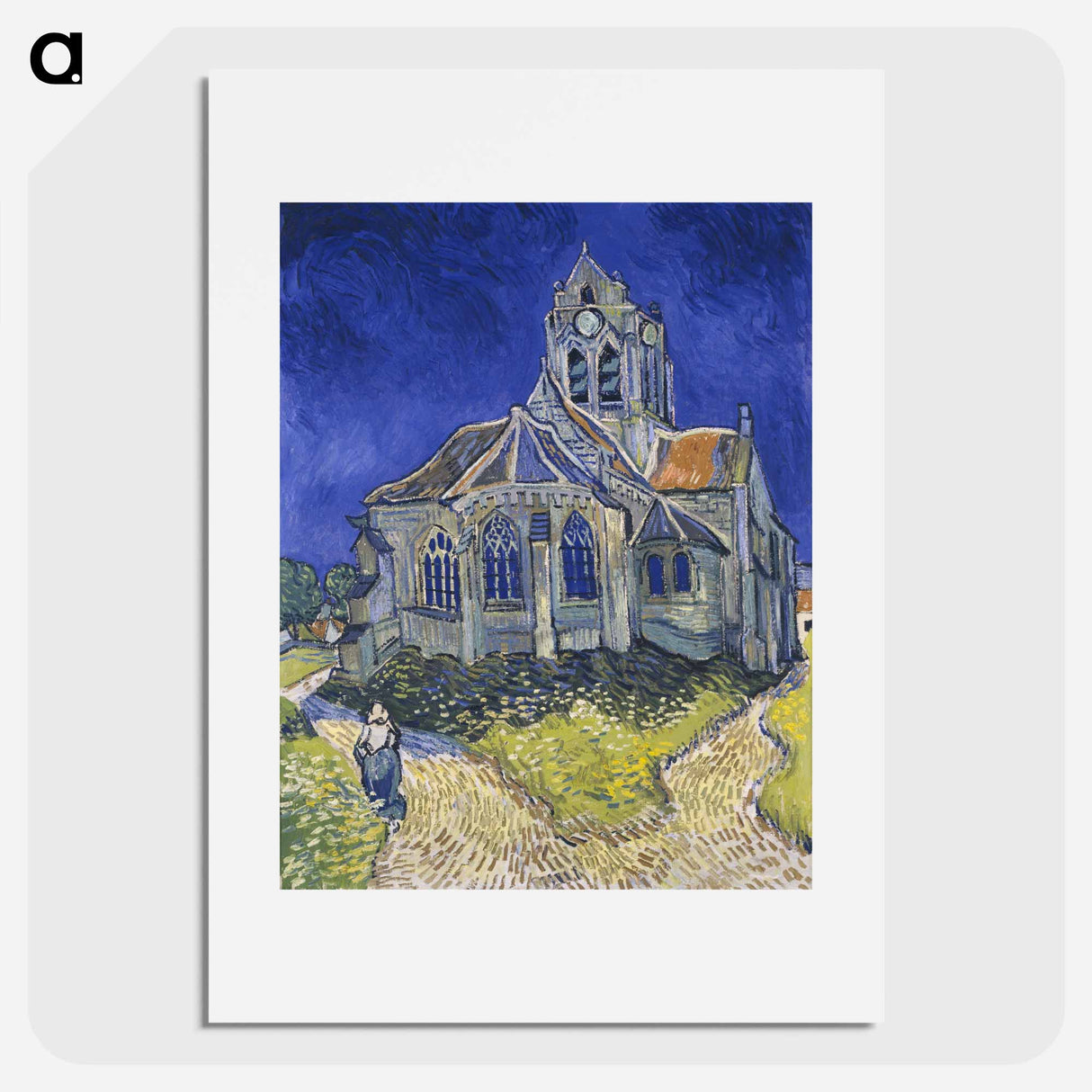 The Church at Auvers - フィンセント ファン ゴッホ Poster.