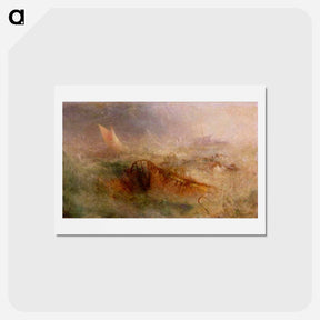 アートポストカード-The Storm - ウィリアム ターナー Postcard.