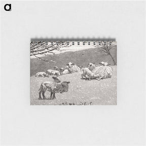 アートメモ帳-Spring Lamb - ウィンスロー ホーマー Memo.