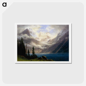 アートポストカード-Mountain Scene - アルバート ビアスタット Postcard.