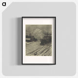 The Railroad Yard, Winter - アルフレッド スティーグリッツ Poster.