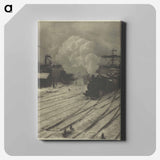 The Railroad Yard, Winter - アルフレッド スティーグリッツ Canvas.