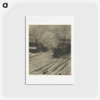 アートポストカード-The Railroad Yard, Winter - アルフレッド スティーグリッツ Postcard.