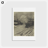 アートポストカード-The Railroad Yard, Winter - アルフレッド スティーグリッツ Postcard.