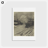 The Railroad Yard, Winter - アルフレッド スティーグリッツ Postcard.