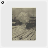 The Railroad Yard, Winter - アルフレッド スティーグリッツ Postcard.