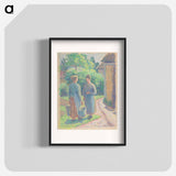 アートポスター-Two Women in a Garden - カミーユ ピサロ Poster.