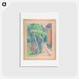 アートポストカード-Two Women in a Garden - カミーユ ピサロ Postcard.