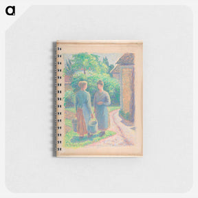 アートメモ帳-Two Women in a Garden - カミーユ ピサロ Memo.
