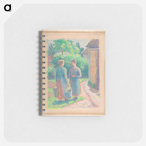 Two Women in a Garden - Camille Pissarro Memo.