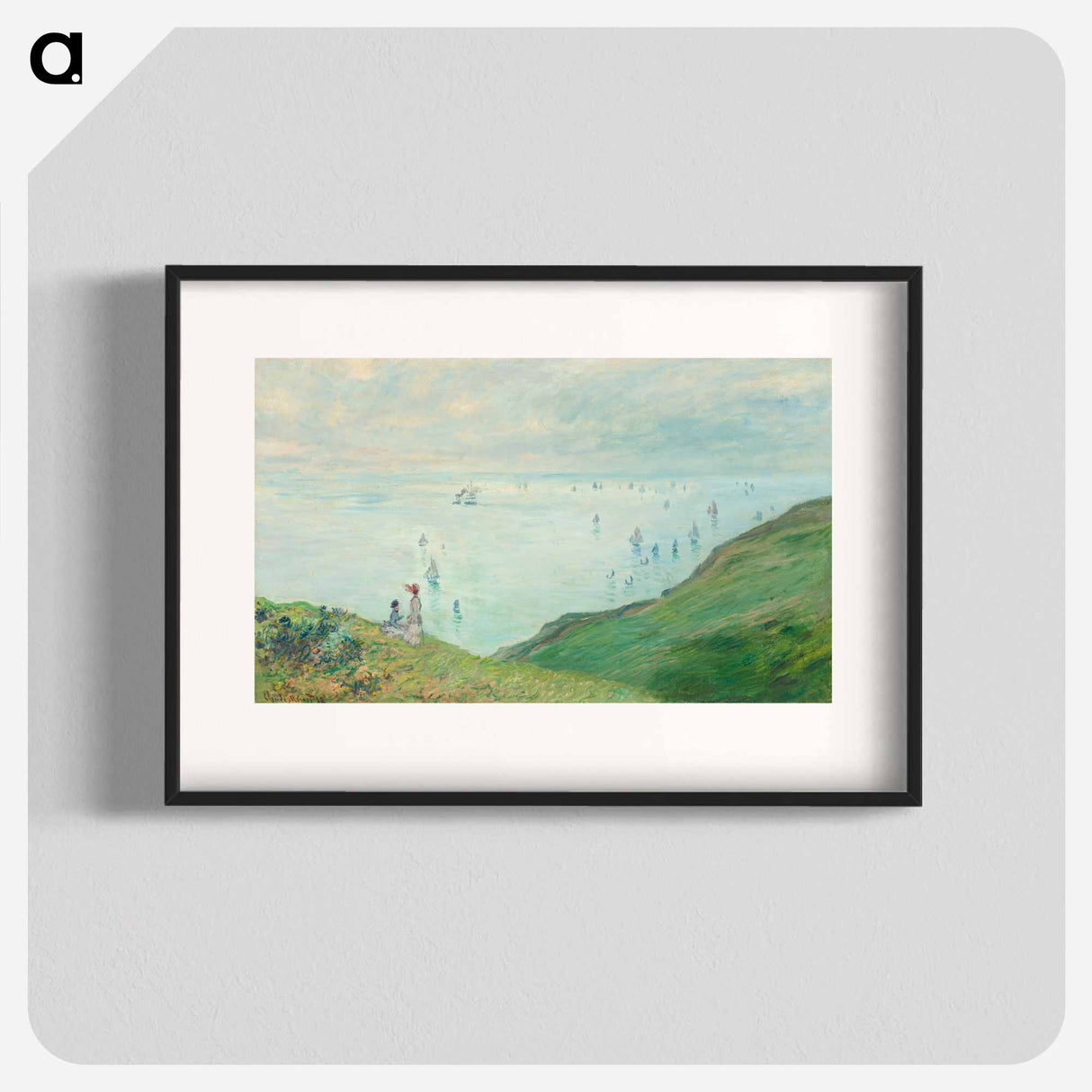 Cliffs at Pourville - Claude Monet Poster.