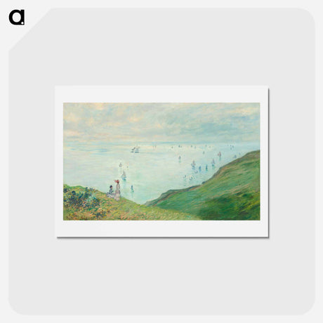 アートポストカード-Cliffs at Pourville - クロード モネ Postcard.