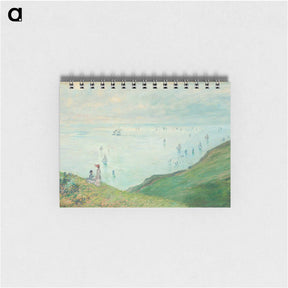 アートメモ帳-Cliffs at Pourville - クロード モネ Memo.