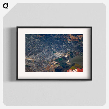 アートポスター-Oblique View of Moffett Federal Air Field, NASA Ames Research Center, and Environs
 - 上空からの地球 Poster.
