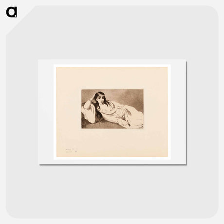 アートポストカード-Odalisque - エドゥアール マネ Postcard.