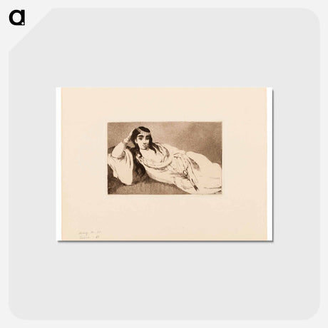 アートポストカード-Odalisque - エドゥアール マネ Postcard.