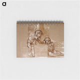 アートメモ帳-Troy Triptych - Study of Two Putti - エドワード バーン ジョーンズ Memo.