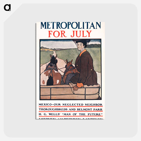 アートポストカード-Metropolitan for July - エドワード ペンフィールド Postcard.