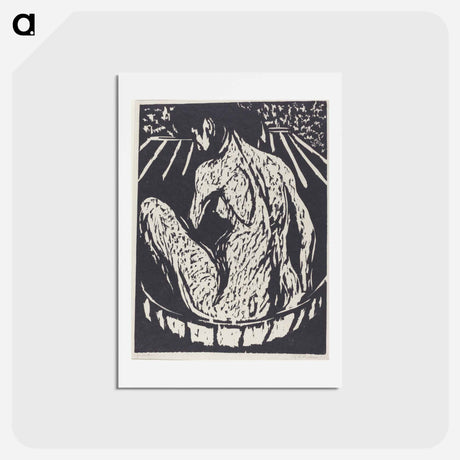 アートポストカード-Female Nude - エルンスト ルートヴィヒ キルヒナー Postcard.