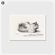 アートポストカード-Reclining cat - ジャン ベルナール Postcard.