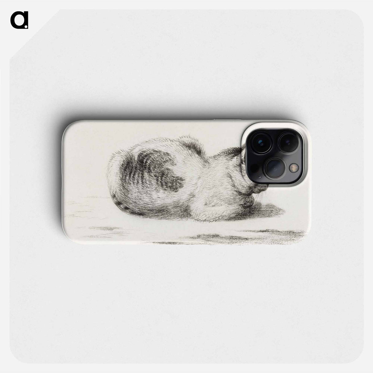 Reclining cat - Jean Bernard Phone Case.