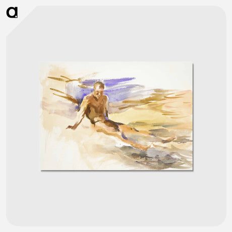 アートポストカード-Bather, Florida - ジョン シンガー サージェント Postcard.