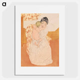 Maternal Caress - Mary Cassatt Poster.