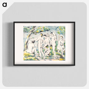 アートポスター-The Bathers - ポール セザンヌ Poster.