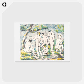 アートポストカード-The Bathers - ポール セザンヌ Postcard.