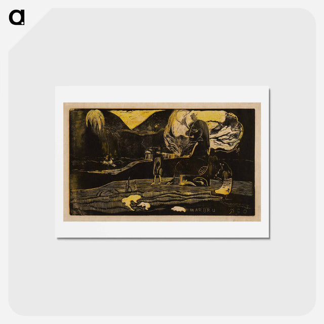 アートポストカード-Offerings of Gratitude (Maruru) - ポール ゴーギャン Postcard.